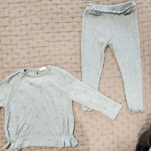 Zara kids' soft knit ribbed set